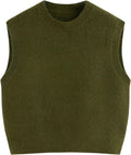 Relaxed Fit Sleeveless Layering Sweater Vest