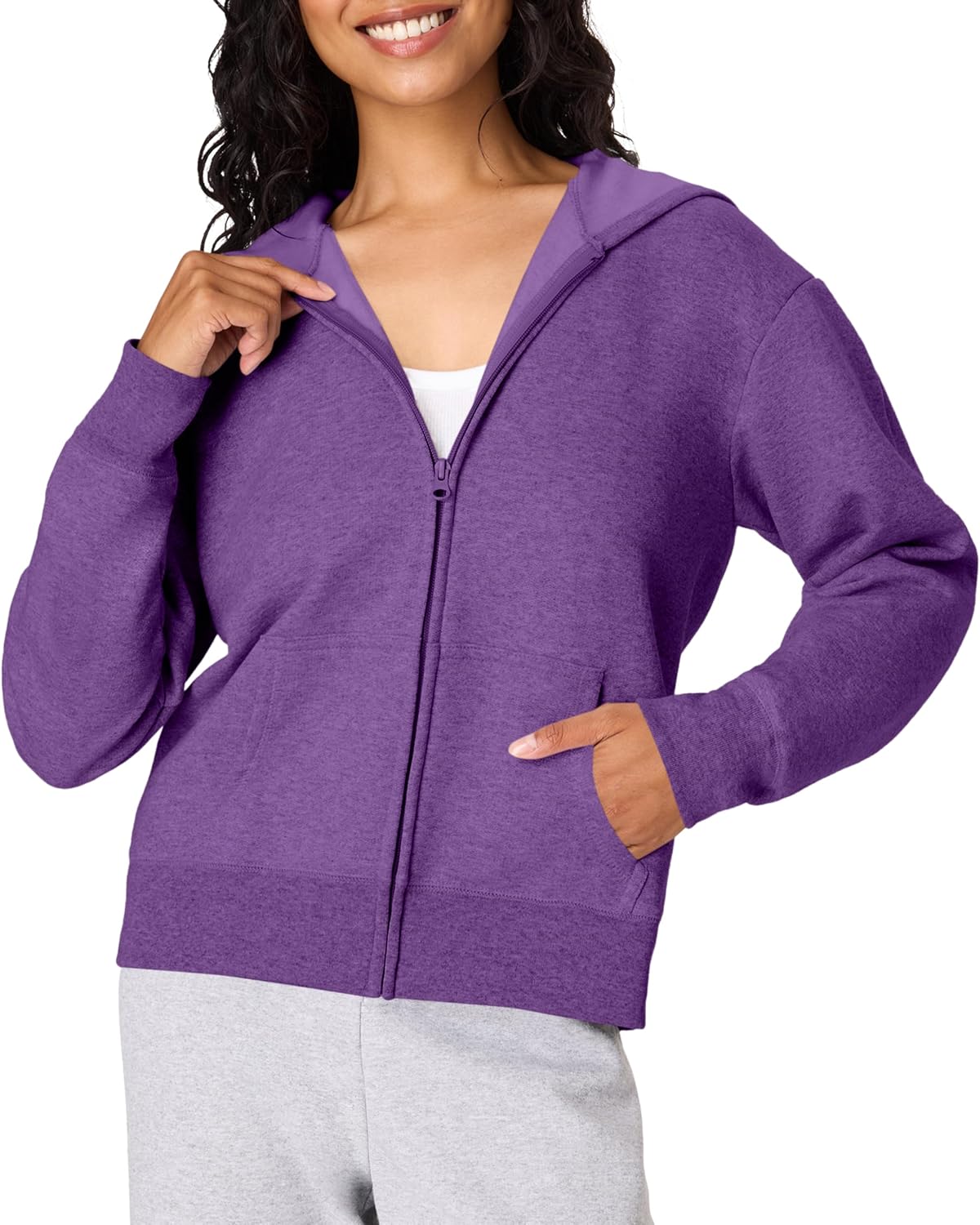 Womens Fleece Sweatshirt for Women Soft Midweight Full Zip Hoodie Sweatshirt or 1 4 Zip