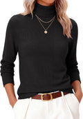 Wool Blend Turtleneck Sweater